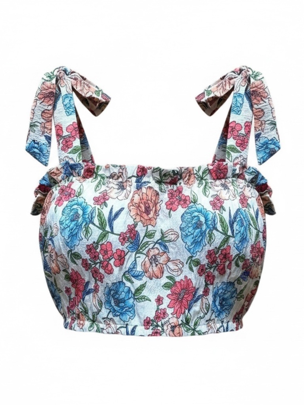 Forever 21 cropped floral top